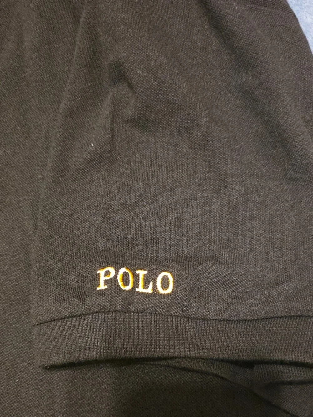 Polo by Ralph Lauren Black Polo with Yellow & Green Crest